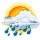 Cloudy, heavy rain Cloudy, heavy rain